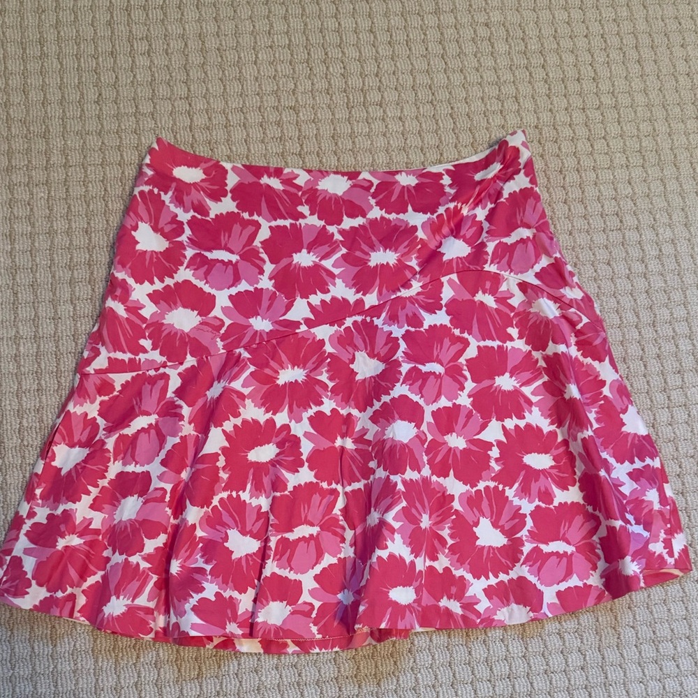 Milly Floral A-Line Skirt